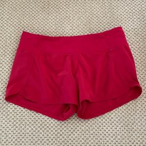 Lululemon red shorts size 10